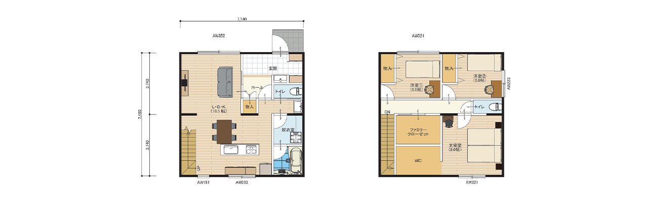 参考サンプルプラン PLAN 3322-A1