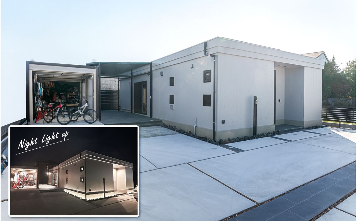 家の内と外がゆるやかにつながる平屋。シンプルな美しさの中に、緻密な設計が宿る住まい。