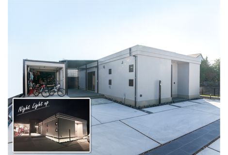 家の内と外がゆるやかにつながる平屋。シンプルな美しさの中に、緻密な設計が宿る住まい。