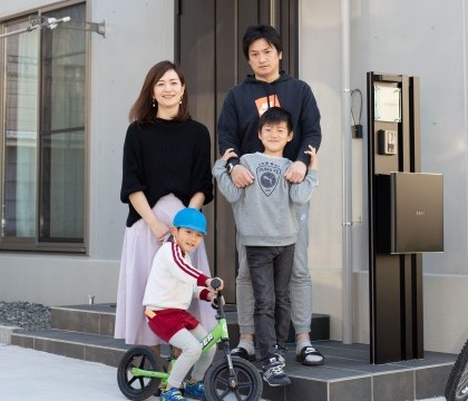 注文住宅　幸せ家族