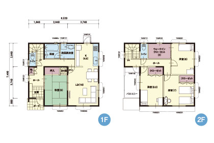 S-4｜4LDK｜使い勝手の良い和室のあるプラン