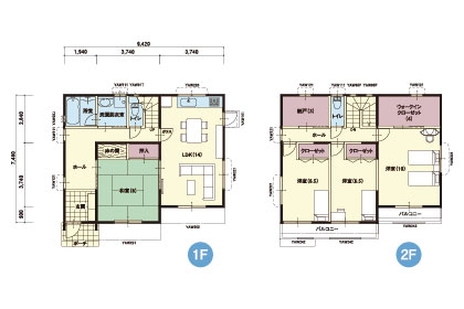 S-15｜4LDK｜4帖のウォークインクローゼットと3帖の納戸を設...