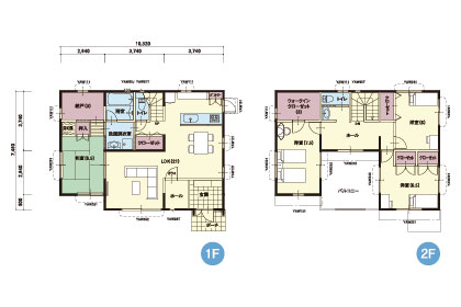 S-16｜4LDK｜広々リビングと各部屋に収納を設けた収納充実の...