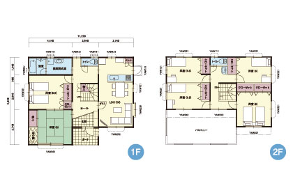S-24｜6LDK｜広々バルコニーと2世帯も可能な部屋数充実のプラン