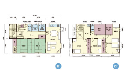 EW-12｜5LDK｜(東西玄関)日当たりの良い和室と充実の収納スペ...