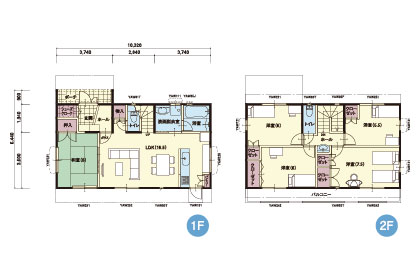 N-3｜5LDK｜(北向き玄関)コンパクトながら、5LDKを実現したプ...