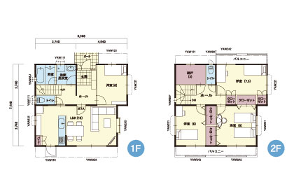 N-4｜4LDK｜(北向き玄関)3帖の納戸と各部屋に収納を備えた充...