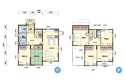 N-13｜6LDK｜(北向き玄関)2世帯でも暮らせる6LDKの部屋数充実...