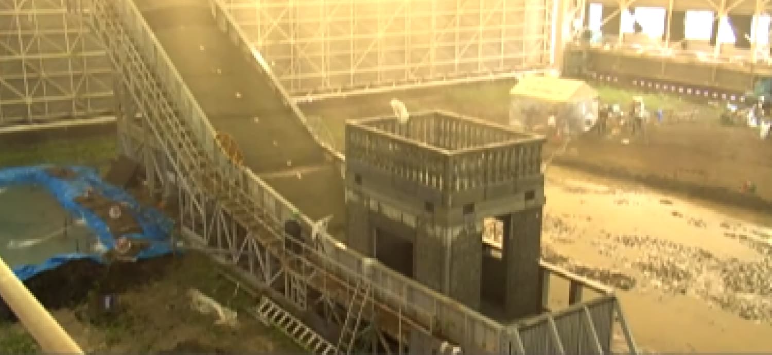 土砂崩壊実証実験