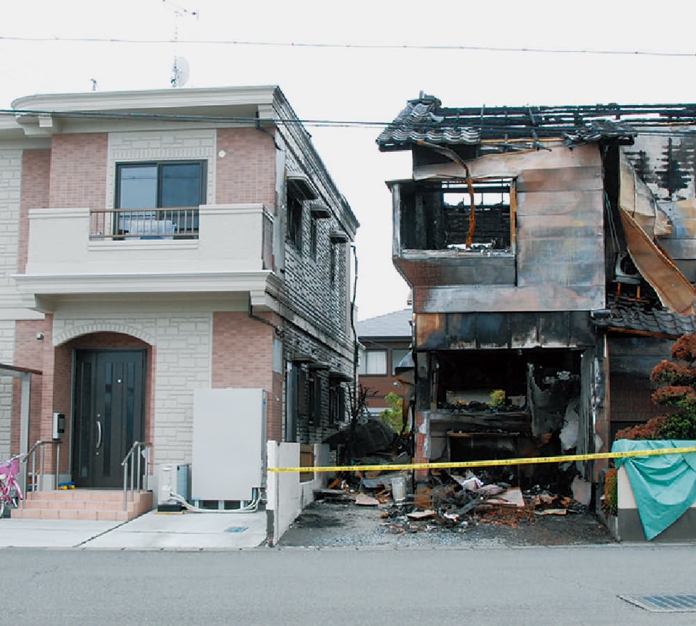 延焼を防ぐ構造