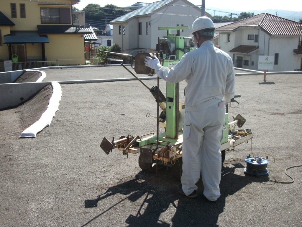 住宅地の地盤調査